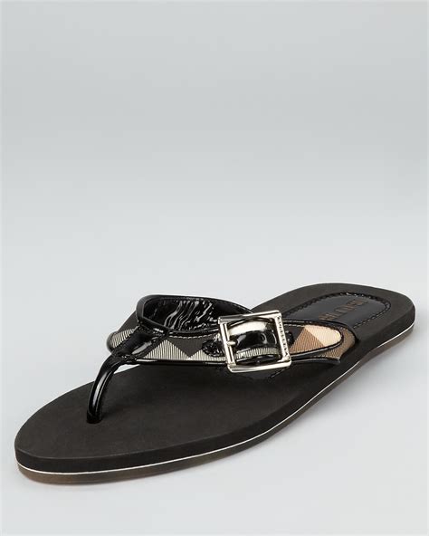 burberry slides women sale|burberry women's thongs flip flops.